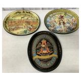 (3) Anheuser Busch Metal Beer Trays