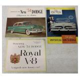(3) 1954/1955 Dodge Car Brochures