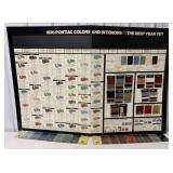 1978 Pontiac Colors & Interior Dealer Chart