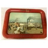 Budweiser beer advertising tray