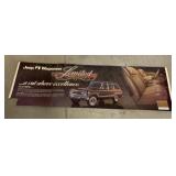 Cardboard Jeep Wagoneer Dealer Sign