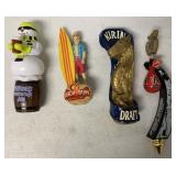 4 assorted tap handles