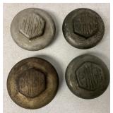 4 Paige automobile grease hubs