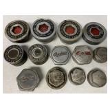 13 Packard/Overland Grease Hubs/Hubcaps