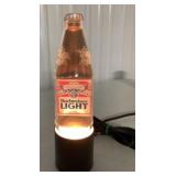 Plastic Light Up Bud Light Beer Bottle Display