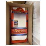 2003 Budweiser Holiday Stein display w/12 steins