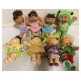 Lot of 8 Cabbage Patch Kids 8" Dolls No Boxes