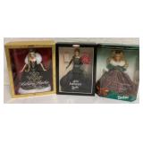 40th Anniversary and 2 Holiday Barbies in boxes