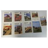 9 New Holland brochures-harvesters,tedders, and
