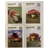 4 Ford New Holland brochures-balers and forage