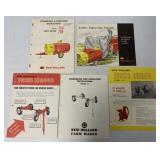 5 New Holland brochures-crop dryers, farm wagons