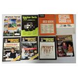 8 assorted Official Guide, Red Book, Tractor Facts