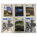 6 Ford New Holland brochures-mowers, tractors,