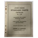 John Deere Standard Parts Catalog Sept. 1949