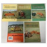 5 New Holland brochures-side-rakes, mower and