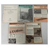 5 Oliver brochures-harrows, tool bar,crop blower,