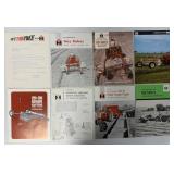 8 International brochures-hay rakes,balers, and