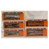 (5) Lionel pcs-Caboose/Flat Car/Boxcar-others