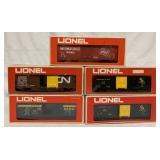 (5) Lionel Box Cars