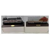 2 Avon Resin Locomotive Displays