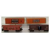 (2) O Gauge Lionel Caboose/ Operating Box Car