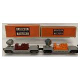 (2) O Gauge Lionel Searchlight Cars