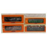 (4) Lionel Hopper/Gondola/Caboose/Flatcar