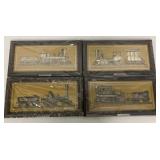 (4) Franklin Mint Train Engine  Pictures