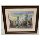 Framed Eastbound on the 20th Century Xaras