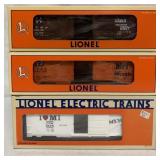 (3) Lionel  Boxcars Sante Fe/Michigan