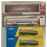 (3) Contemporary Corgi Bus & Street Cars
