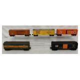 (5) Lionel Boxcars