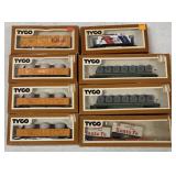 8 Tyco HO Scale Train Cars