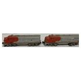 (2) Lionel pcs- Santa Fe Engine & Dummy