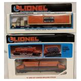 (2) Lionel pcs-Tractor/Trailer & Coal Dump Car