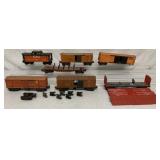7 Lionel Train Cars-Boxcars/Caboose/Explosion
