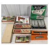 Large Lot of  Track, Buildings, Pier Sets, and