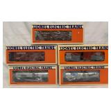 (5) Lionel pcs-Tankcar/Boxcar/Caboose