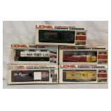 5 Lionel pcs-Boxcar/Tankcar/Gondola/Caboose
