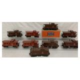 (9) Lionel Cabooses O Gauge