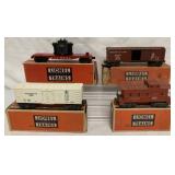 (4) Lionel Cars-Refrigerator/box/Flat/Caboose