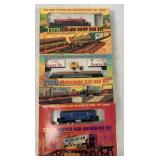 3 Tyco Operating Dump Cars and Piggyback Flat car