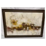 Framed Art Garett Train Painting?