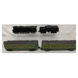 4 Lionel pcs-Locomotive/Tender/Passenger Cars