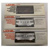 (3) Lionel Passenger Cars