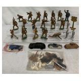 30+ Painted Lead? Soldiers/Farm Animals/others