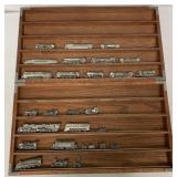 25+ Franklin Mint Pewter Train Sets/Displays