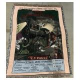 The Midnight Flyer Train Throw Blanket