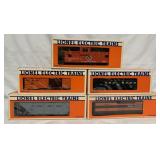 (5) Lionel pcs-Caboose/Reefer/Gondola/Hopper