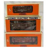 (3) Lionel O gauge Cabooses